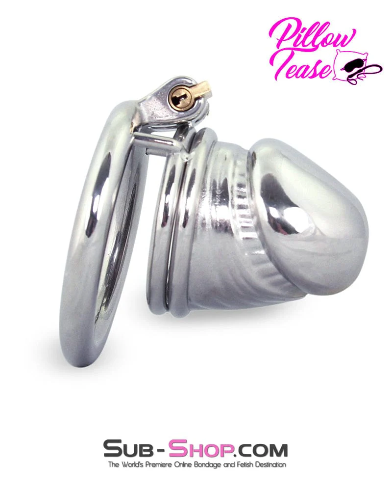 0642M Penis Head High Security Steel Cock Cage Chastity - Image 2