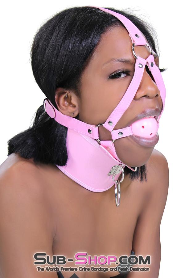 7109DL Pink Breather Ball Gag Trainer - Image 10