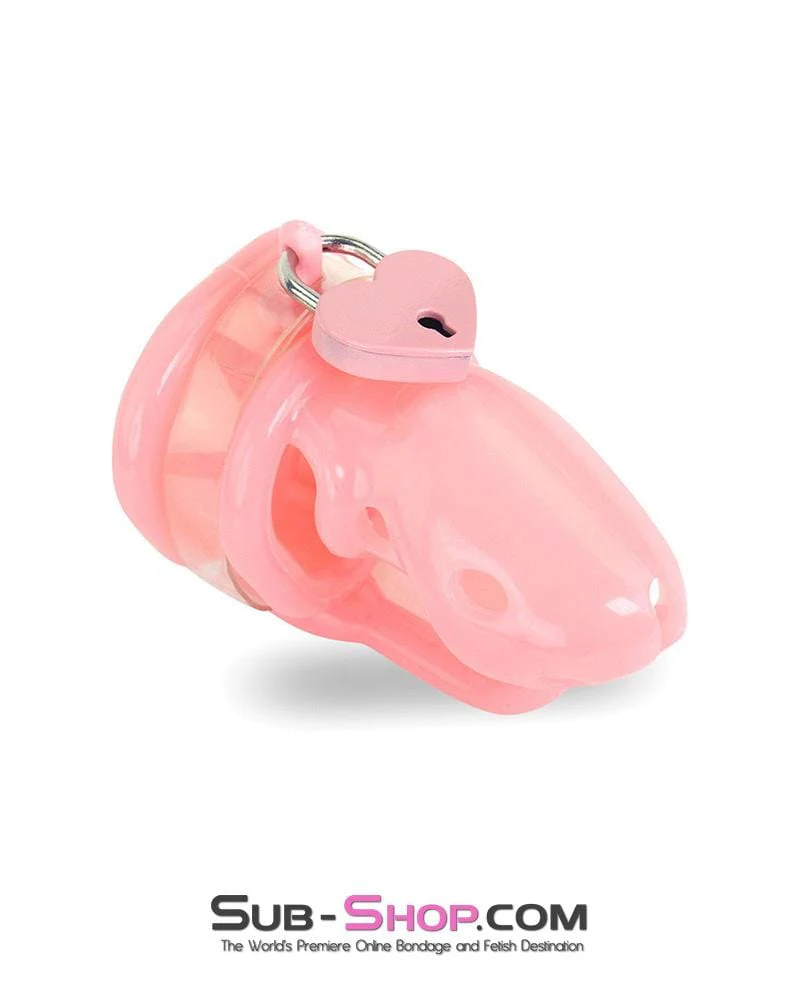 9726AE Pink Heart Bondage Gear Padlock - Image 6