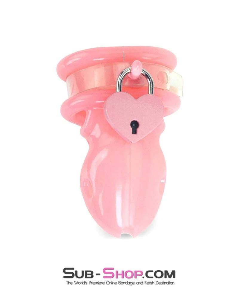 9726AE Pink Heart Bondage Gear Padlock - Image 7