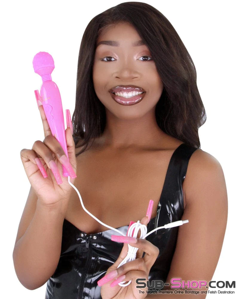 9096M Pink Vibrating Massaging Wand with USB Cord 🔥 FINAL CLEARANCE – Last Chance!