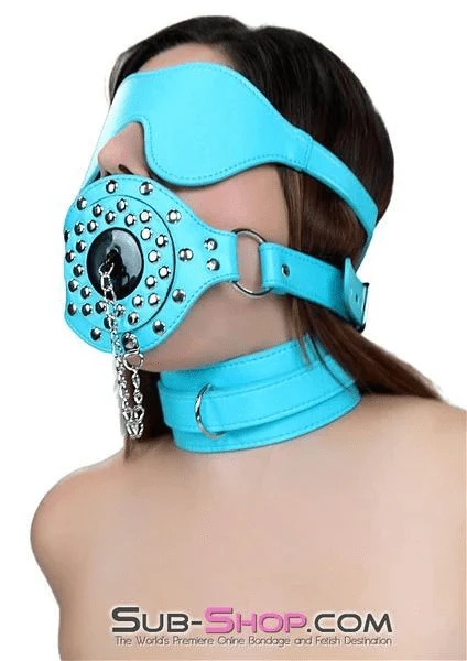 2717RS      Plug-Her Locking Diamond Blue Plug Gag - MEGA Deal - Image 9