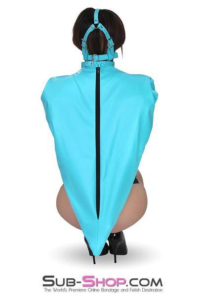 3751RS-SIS Pretty Sissy Self Bound Open Breast Fetish Services Zippered Armbinder Top