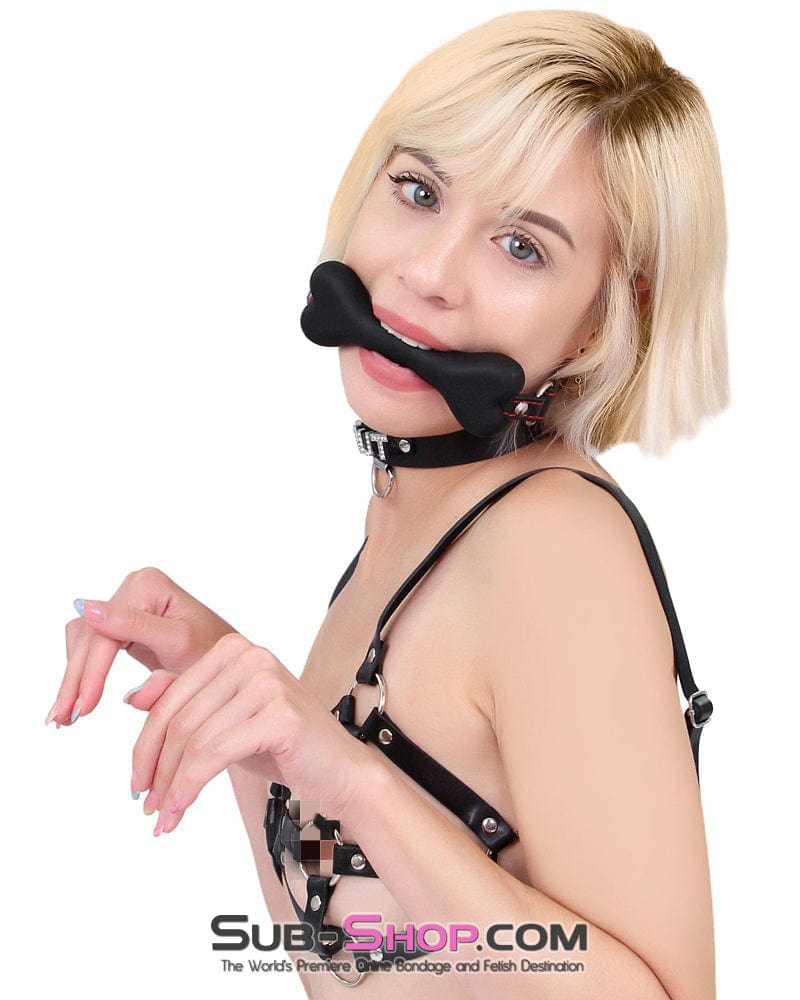 7114DL Puppy Play Bone Gag