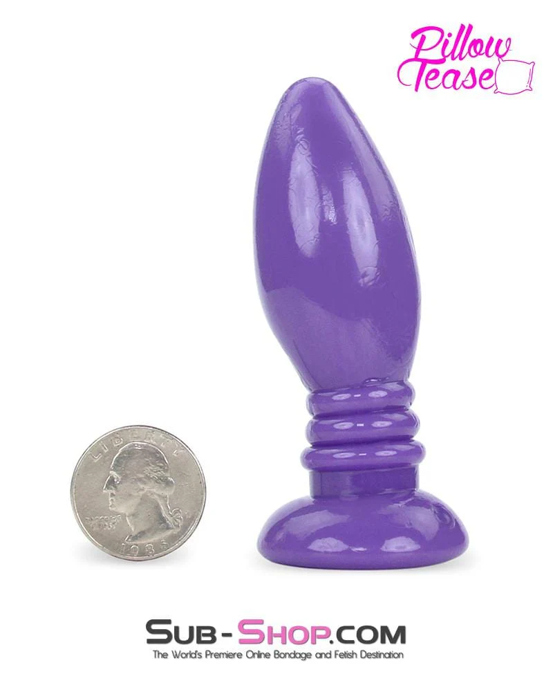 0372E Purple Jelly Ribbed Rocket Anal Plug 🔥 FINAL CLEARANCE – Last Chance! - Image 3