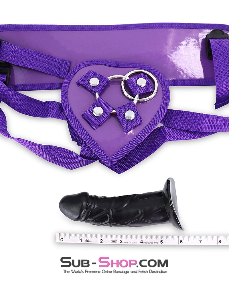 0364DL Purple Pegger Strap-On Pegging Harness with 5" Realistic Dildo - Image 8