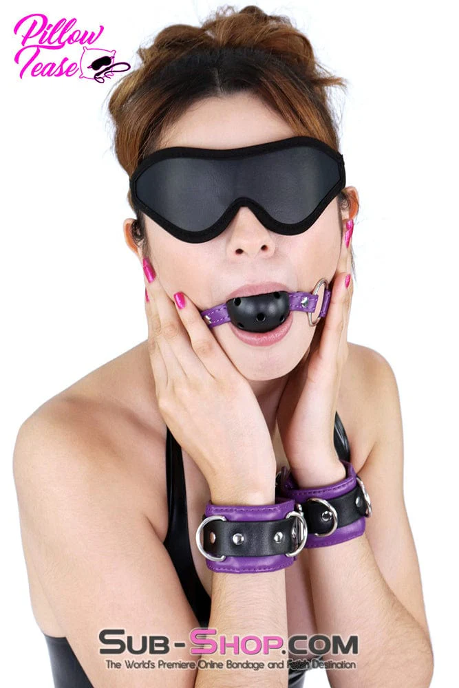 4777DL Purple Royale Bondage Cuffs - Image 2