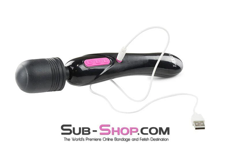 5775M Dual Motor Rechargeable 10 Speed BLACK Wand Vibrator - MEGA Deal - Image 3