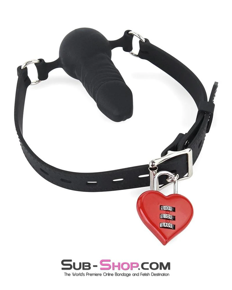 3427M Red Heart Combination Bondage Gear Lock - Image 8