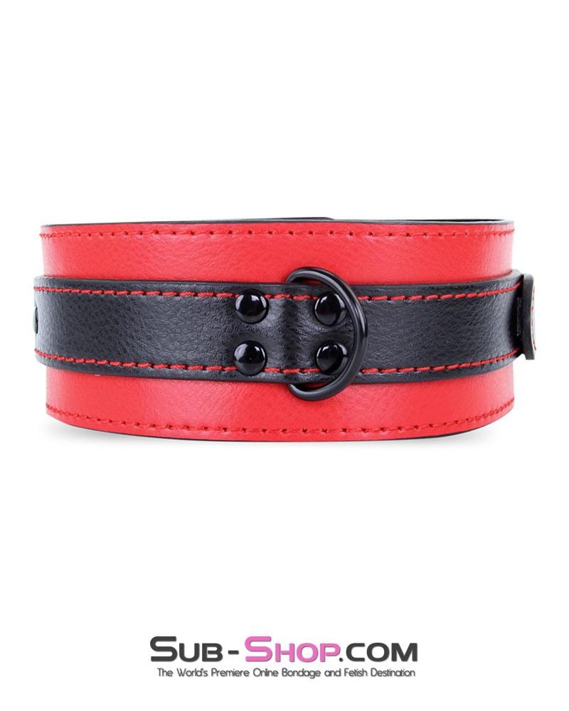3753MQ      Red Room Desires Red and Black Collar and Leash Set 🔥 FINAL CLEARANCE – Last Chance! - Image 4