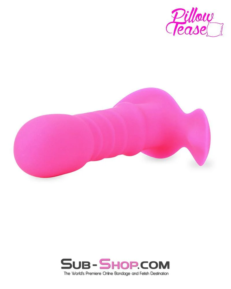 7030E      Remote Control Rechargeable Silicone Pink G-Spot Penis Plug - Image 4