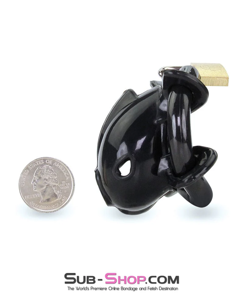 9098AE      Ruined Orgasms Black Silicone Chastity Cock Cage - MEGA Deal - Image 14