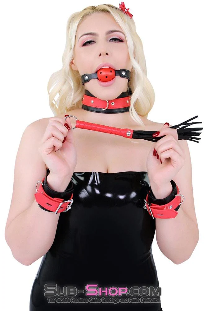 9036MQ Sexy Little Thing Red Handle Black Tail Mini Whip - Image 12
