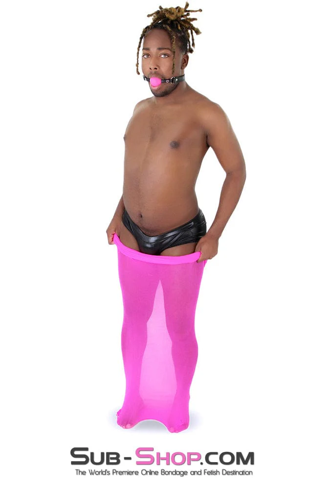 1517DL-SIS Sissy Captivity 🎀Silk Encasement Sack – Pink Fantasy - Image 9