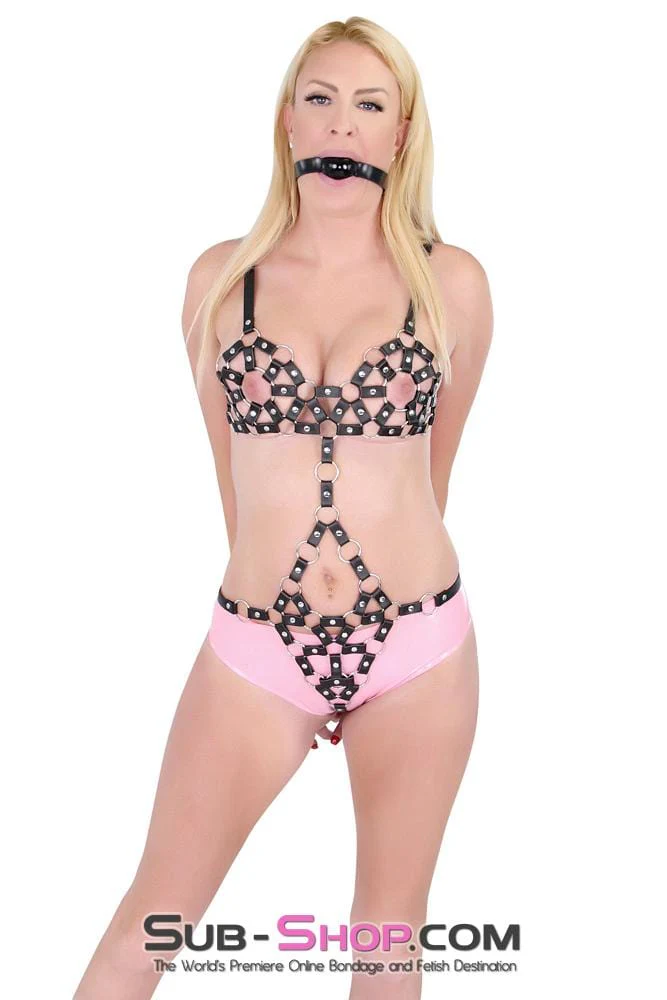 1720DL Siren Call Leatherette Body Harness - Image 6