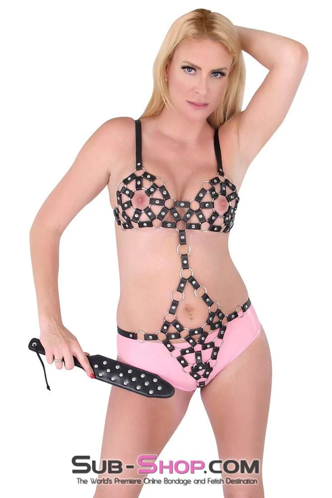 1720DL Siren Call Leatherette Body Harness - Image 8