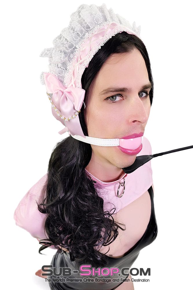 2217AE-SIS Pink Frilly Sissy Maid Headband - Image 3