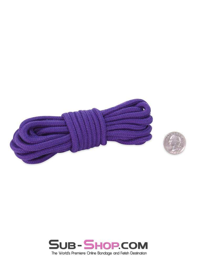 2724M-SIS Rope Bondage Quickie, Purple Bondage And Fetish Cotton Rope -15 feet - Image 3