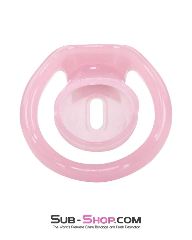 1581AR Sissy Cuckold Mini Pink High Security Locking Male Chastity - Image 4
