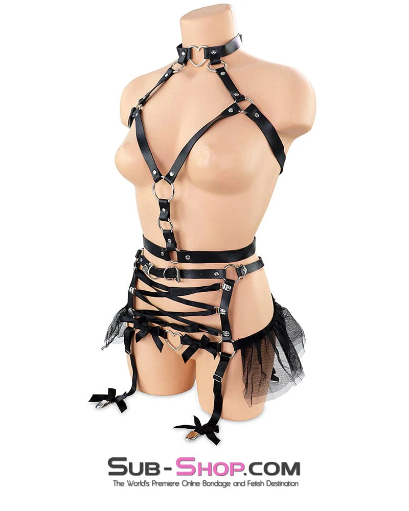 2353DL-SIS Sissy Slaveboy's Crossdressing Bondage Body Forced Feminization Fantasy Dominant Woman Harness Kit - Image 2
