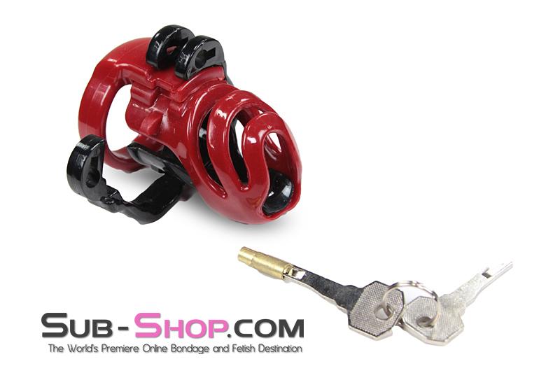 1559M-SIS Sissy Trainer High Security Hinged Locking Male Chastity Device - Image 2