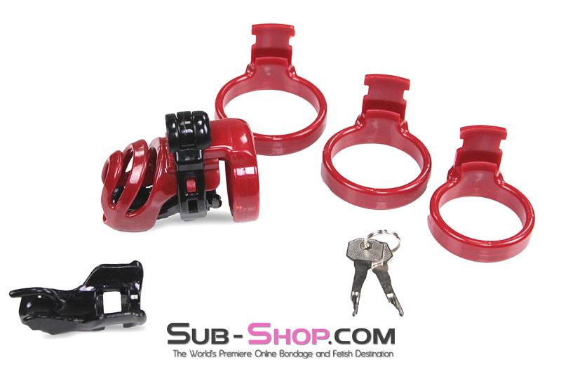 1559M-SIS Sissy Trainer High Security Hinged Locking Male Chastity Device - Image 5