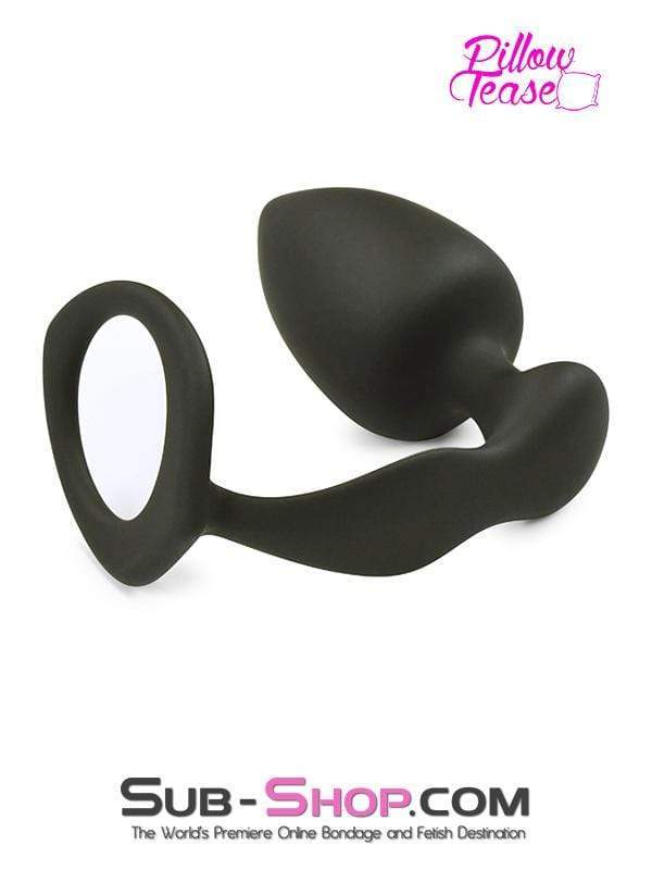 1553M-SIS      Sissy Vixen Silicone Cock Ring and Anal Plugger, Medium Plug - Image 3