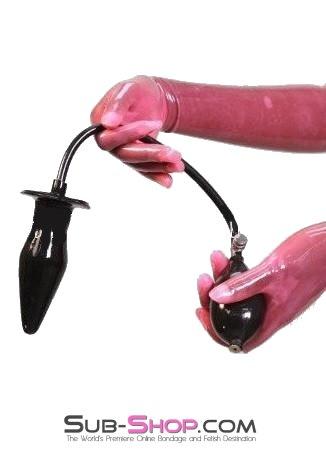 7355D-SIS Sissy's Inflatable Solid Latex Butt Plug - Image 2