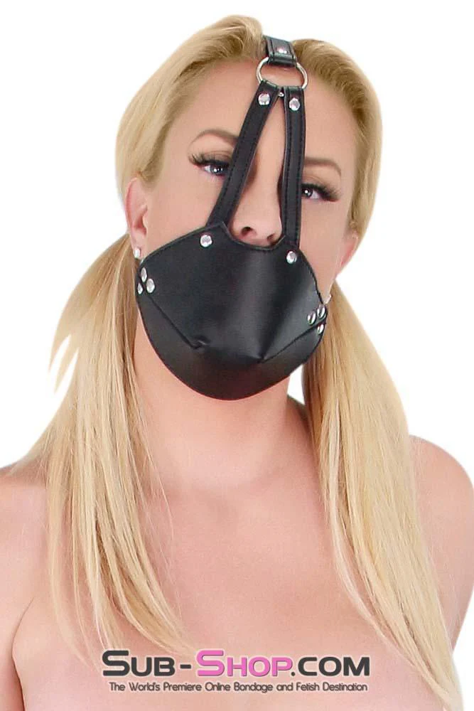 7875DL Slave Muzzle Ball Gag Trainer Set - Image 19