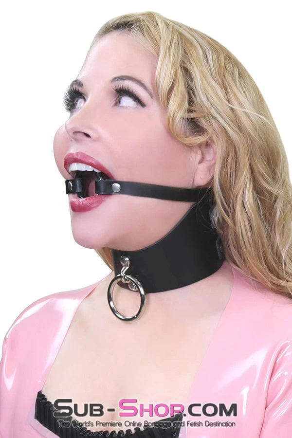 1442A-SM Smooth Plastic Ring Gag, Small Ring