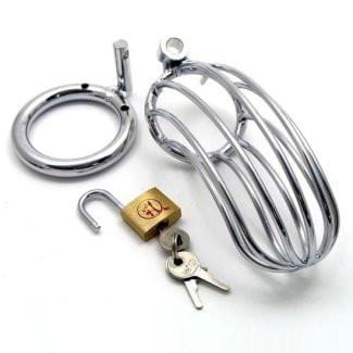 8781HS Steel Cage Chastity - LAST CHANCE - Final Closeout! - Image 4