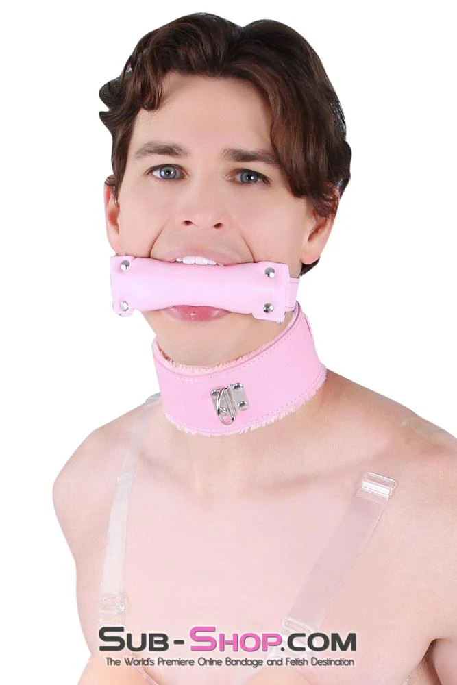 8956DL Stuffed Pink Bit Pony Girl Gag - Image 10