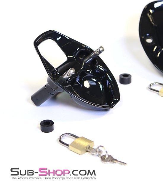 7321AR Super Crusher Locking Cock and Ball Chastity Torture Set - Image 4