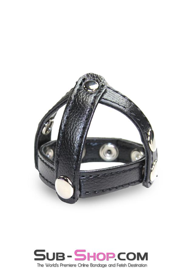 1554M      T-Style Cock Ring with Ball Divider Strap - Image 2
