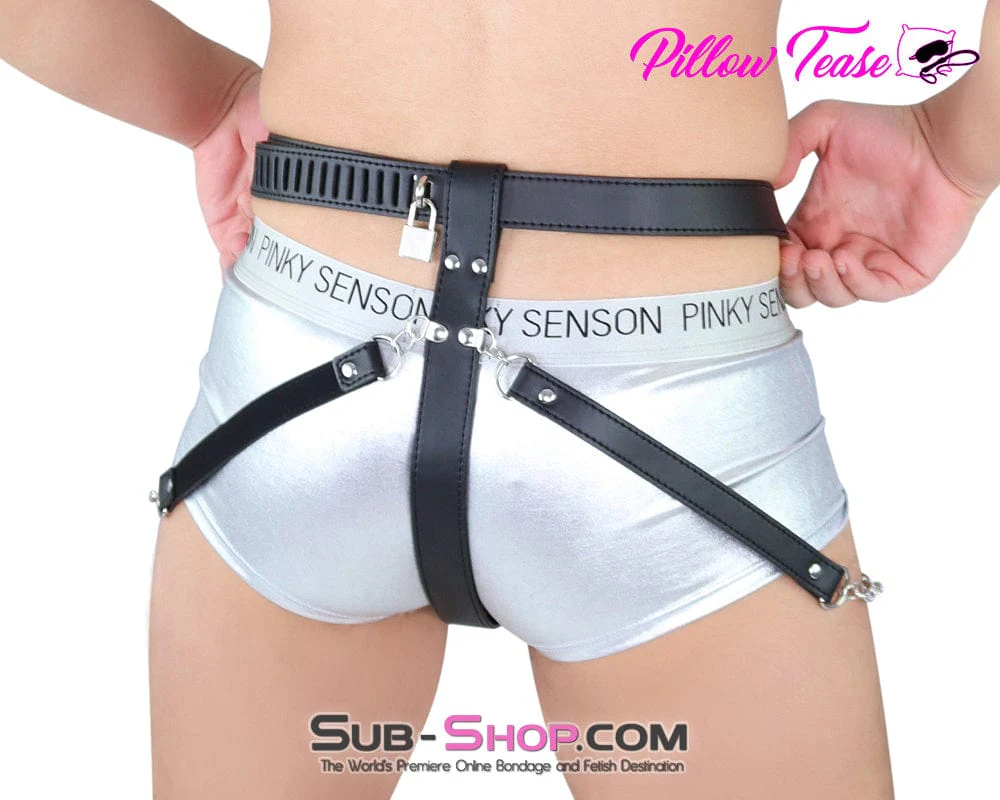 6837M The Cock Locker Male Locking Penis Pouch Chastity Belt - Image 3