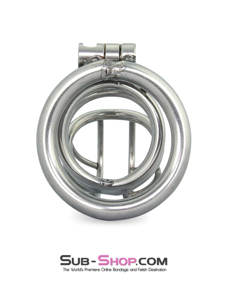 6982RS The Observatory High Security Tumbler Style Locking Steel Male Chastity Device - Image 7