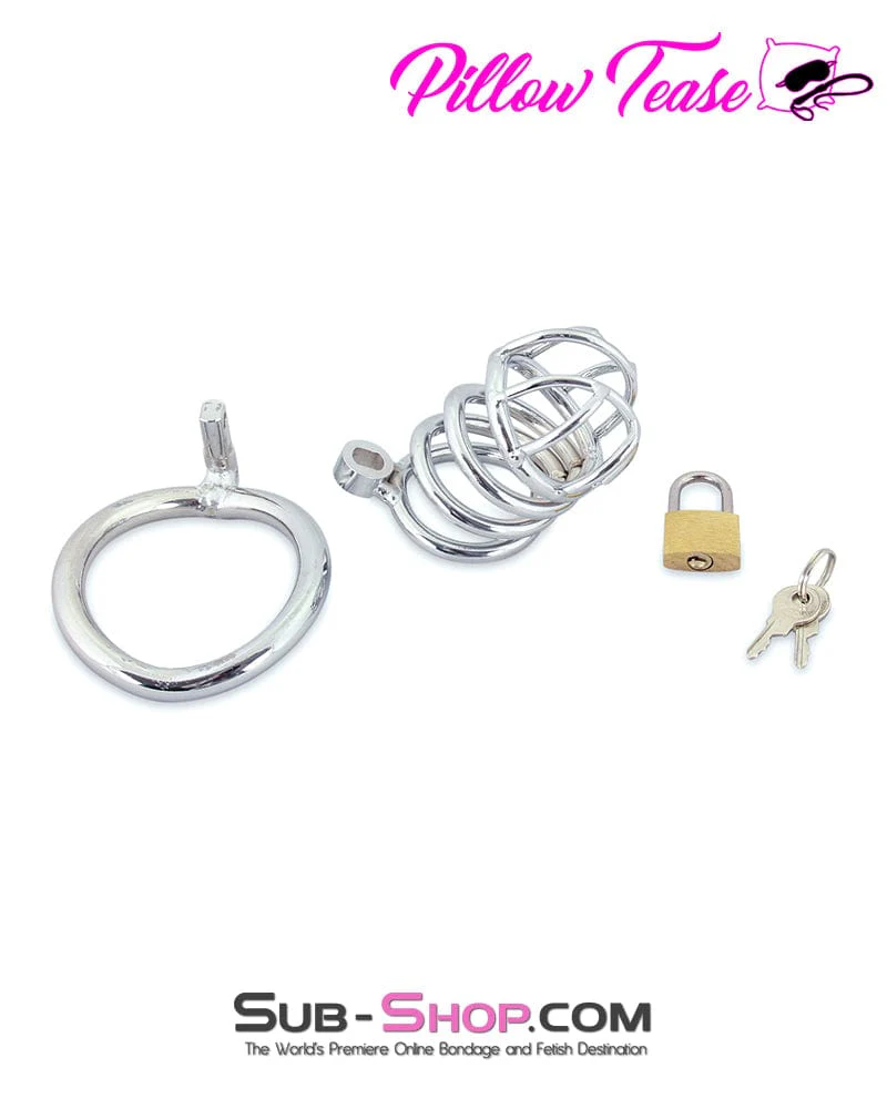 0677M The Wave Stainless Steel Chastity Cage - Image 11