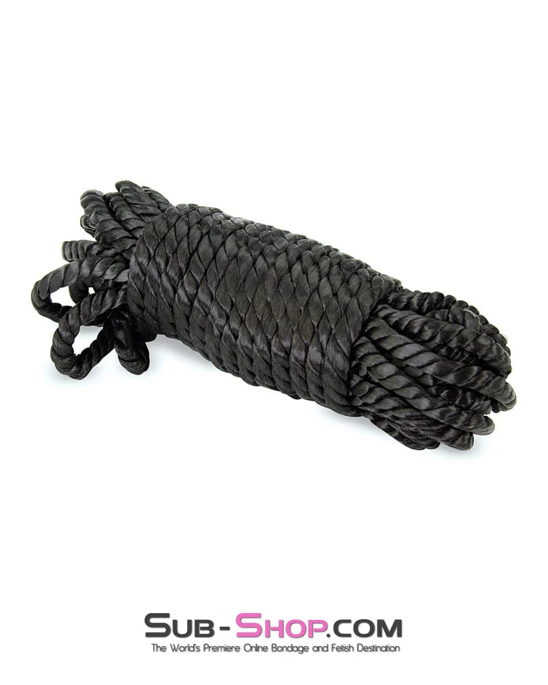 7818RS Tie One On Silky Black Braided Bondage Rope - MEGA Deal - Image 3