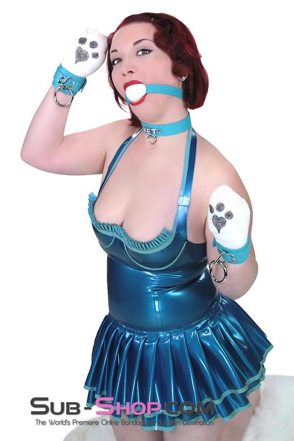 4791A Tied & True Diamond Blue Bondage Wrist Cuffs - Image 9