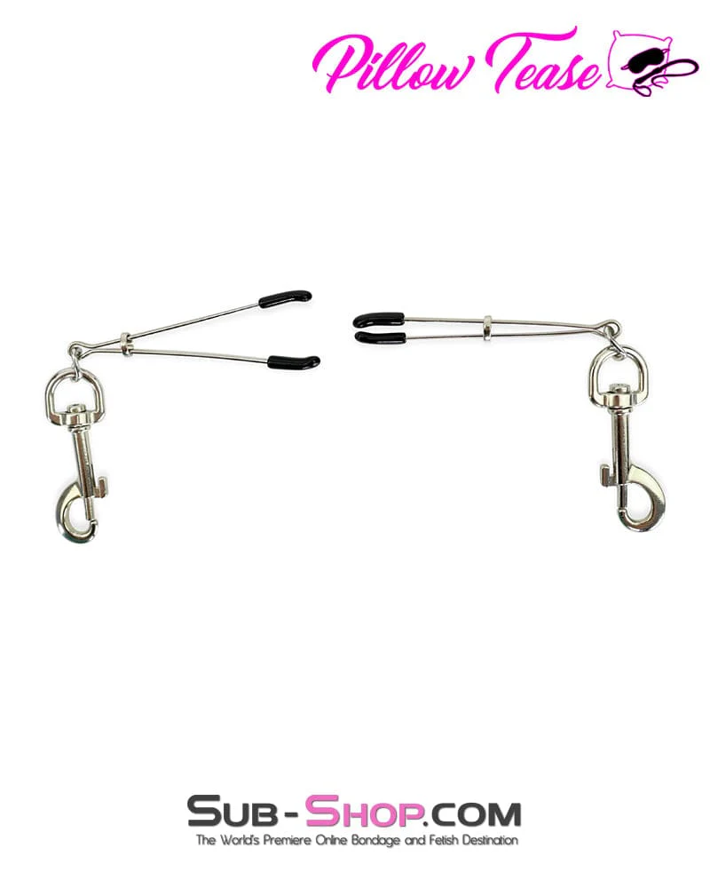0550M      Tweezer Nipple Clamps with Snap Hook Weight Hanging Rings - MEGA Deal - Image 3