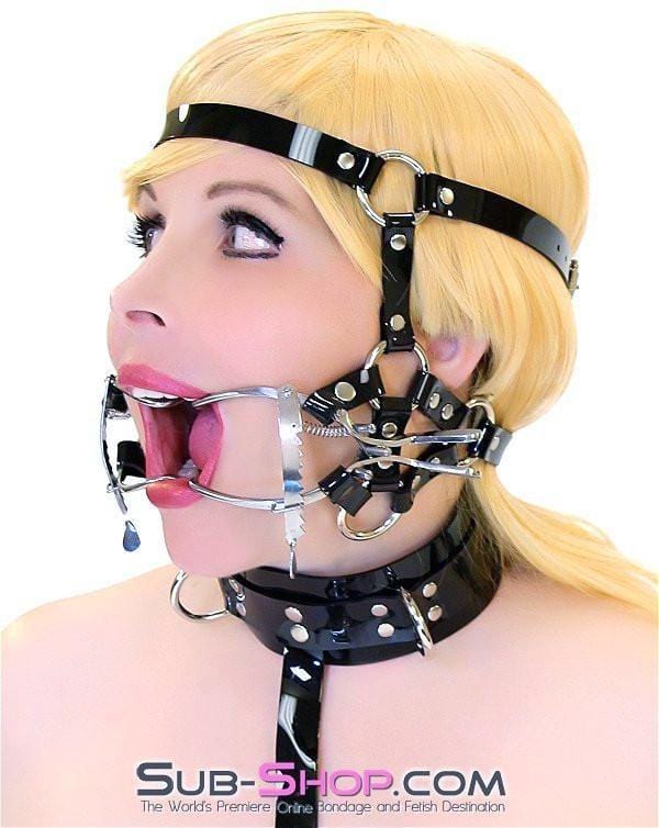 0587A-SIS Wide Open Pretty Sissy Boi Trainer Style Adjustable Mouth Spreader Fetish Services Gag
